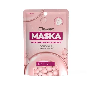 Clavier Odnowa & Elastyczność przeciwzmarszczkowa maska w płachcie z retinolem 25ml - Maseczki do twarzy - miniaturka - grafika 1