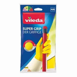 Vileda Rękawice Super Grip M (145749 / 145779 / - Inne artykuły do sprzątania - miniaturka - grafika 1