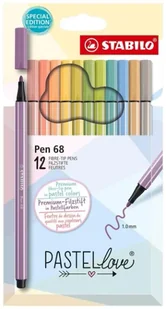 Flamaster Pen 68 pastellove 12szt - Stabilo - Flamastry - miniaturka - grafika 1
