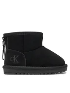 Buty dla dziewczynek - Calvin Klein Jeans Śniegowce Fur Boot V3A5-81036-0187 M Czarny - miniaturka - grafika 1