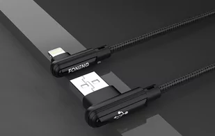 Kabel kątowy USB do Micro USB Foneng X70, 3A, 1m (czarny) - Kable - miniaturka - grafika 3