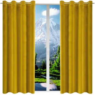 Zasłony welurowe gotowe 140x250 komplet zasłon do salonu na przelotkach - Zasłony Zasłony welurowe gotowe 140x250 komplet zasłon do salonu na przelotkach - Zasłony - miniaturka - grafika 1