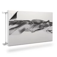 Dekoracje domu - Osłona MAGNETYCZNA Grzejnika Szara Fala 3D Abstrakcja 120cm x 60cm - miniaturka - grafika 1