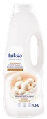 Kosmetyki do kąpieli - Kremowy płyn do kąpieli z mleczkiem bawełnianym i prowitaminą B5 Luksja 1500 ml - miniaturka - grafika 1