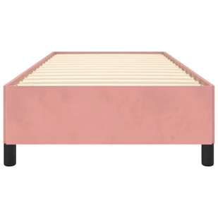 Lumarko Rama łóżka, różowa, 90 x 200 cm, tapicerowana aksamitem - Łóżka - miniaturka - grafika 6