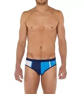 Kąpielówki męskie - JANSON Waterpolo Swim Briefs, niebieskie, granatowe i białe, S męskie, Niebieski, granatowy i biały, S - miniaturka - grafika 1