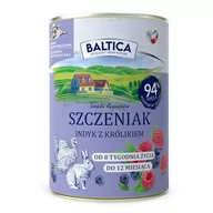 Mokra karma dla psów - Baltica Indyk z królikiem dla szczeniąt 400g MOKRA KARMA - miniaturka - grafika 1