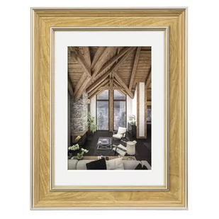 Plastikowa ramka na zdjęcie "Rustic", dąb, 10 x 15 cm - Ramki na zdjęcia - miniaturka - grafika 1