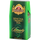 Kawa w kapsułkach i saszetkach - BASILUR Herbata Sencha Tea 100g stożek - miniaturka - grafika 1