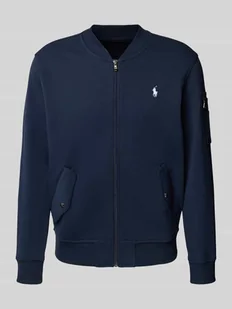 Bluza rozpinana o kroju regular fit z wyhaftowanym logo model ‘Double’ - Bluzy męskie - miniaturka - grafika 1