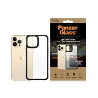 Etui i futerały do telefonów - Etui PanzerGlass ClearCase antybakteryjne z certyfikatem Military Grade na iPhone 13 Pro Max - przezroczysto-czarne - miniaturka - grafika 1