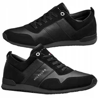 Buty sportowe męskie - Tommy Hilfiger męskie buty sportowe czarne Maxwell FM0FM00924-990 41 - miniaturka - grafika 1