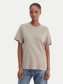 Koszulki i topy damskie - G-Star Raw T-Shirt D28730-D976 Beżowy Regular Fit - miniaturka - grafika 1
