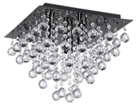 Lampy sufitowe - Lancaster crystal - plafon 3 płomienny czarny 627803-29 - miniaturka - grafika 1