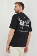 Koszulki męskie - BALR. t-shirt bawełniany męski kolor czarny z nadrukiem - miniaturka - grafika 1