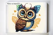 Malowanie po numerach - Sówka Nocówka, sowa, ptak, ptaki, malowanie po numerach, blejtram - miniaturka - grafika 1