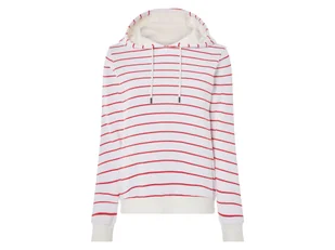 esmara® Bluza dresowa damska z kapturem (Czerwony/biały, XS (32/34)) - Bluzy damskie - miniaturka - grafika 1