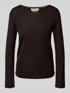 Sweter z dzianiny o kroju regular fit z żywej wełny - Swetry damskie - miniaturka - grafika 1