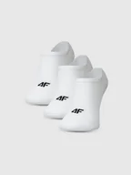 Skarpetki męskie - 4F Skarpetki casual stopki (3-pack) męskie - białe 39-42 - miniaturka - grafika 1