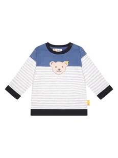 Steiff Bluza w kolorze biało-niebieskim - Bluzy i sweterki niemowlęce - miniaturka - grafika 1