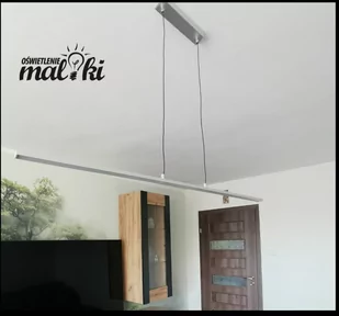 Lampa liniowa wisząca srebrna dual slim 3000Lm/m na dowolny wymiar - Lampy sufitowe - miniaturka - grafika 1