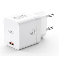 Ładowarki do telefonów - Ładowarka sieciowa XO CE09 45W Biały - miniaturka - grafika 1