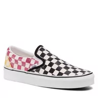 Trampki damskie - Tenisówki Vans Classic Slip-On VN0A4U381HP1 (Glitter Check) Multitrwht - miniaturka - grafika 1