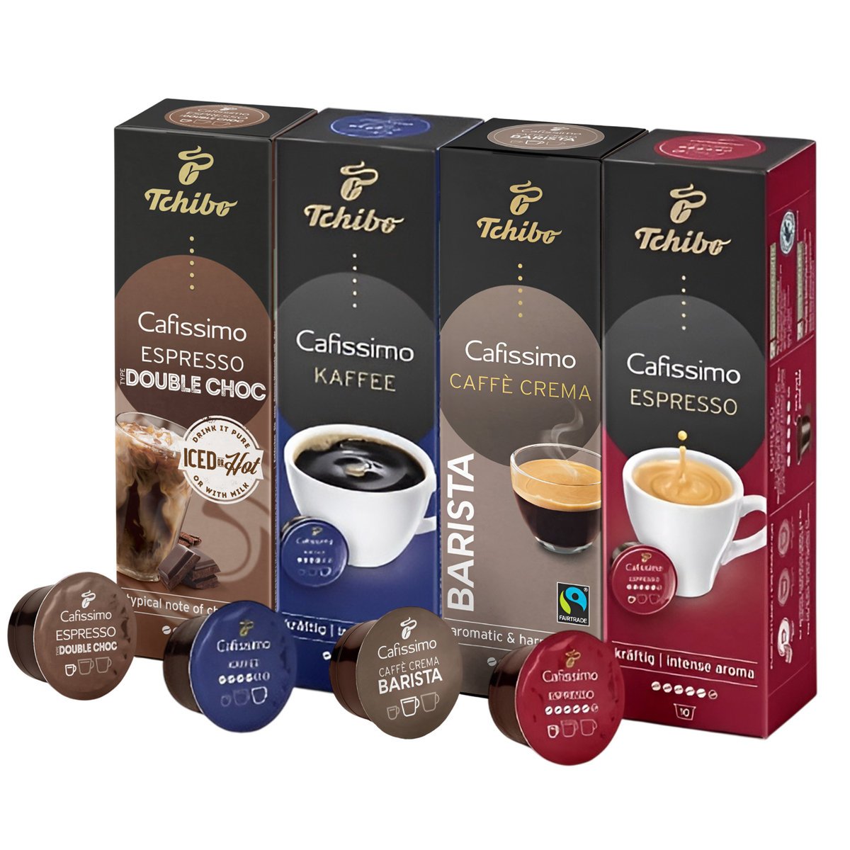 KAPSUŁKI KAWA TCHIBO DO CAFISSIMO ZESTAW 40 SZTUK CHOCO INTENSE CAFFE CREMA