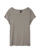 Koszulki i topy damskie - Vero Moda Koszulka w kolorze szarym - miniaturka - grafika 1