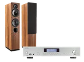 Zestawy stereo - Rotel A12 MKII (srebrny) + Tesi 561 (orzech) - miniaturka - grafika 1