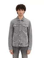 Kurtki męskie - TOM TAILOR Denim Męska kurtka dżinsowa 1035513, 10218-Used Light Stone Grey Denim, XS, 10218 - Used Light Stone Grey Denim, XS - miniaturka - grafika 1