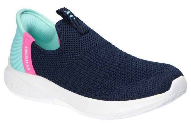 AMERICAN CLUB WT261 STYLOWE MODNE PRZEWIEWNE ADIDASY WSUWKI BUTY DZIECIĘCE WSUWANE NV 27