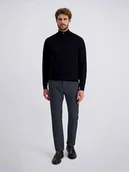 Spodnie męskie - Pierre Cardin Spodnie sztruksowe "Laval" w kolorze granatowym - miniaturka - grafika 1