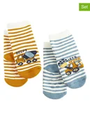 Skarpetki dla dzieci - COOL CLUB Skarpety (2 pary) w kolorze jasnobrązowo-błękitnym - miniaturka - grafika 1
