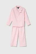Piżamy dla dziewczynek - Polo Ralph Lauren piżama bawełniana dziecięca kolor różowy wzorzysta - miniaturka - grafika 1