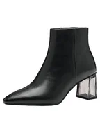 Botki damskie - Tamaris Damskie sztyblety 1-25322-41, czarny, 39 EU - miniaturka - grafika 1