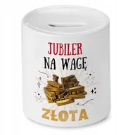 Skarbonki - Dla Jubilera Skarbonka na Urodziny na Prezent z Nadrukiem ze Zdjęciem + Opakowanie na prezent (wzór 04) - miniaturka - grafika 1