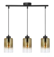 Lampy sufitowe - Nowoczesna Lampa Wisząca Ze Złotymi Kloszami D4-W21 - miniaturka - grafika 1