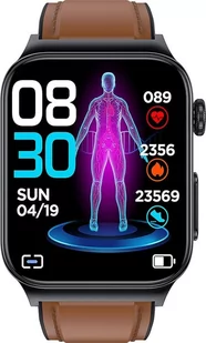 Watchmark Cardio One Brązowy - Smartwatch - miniaturka - grafika 1