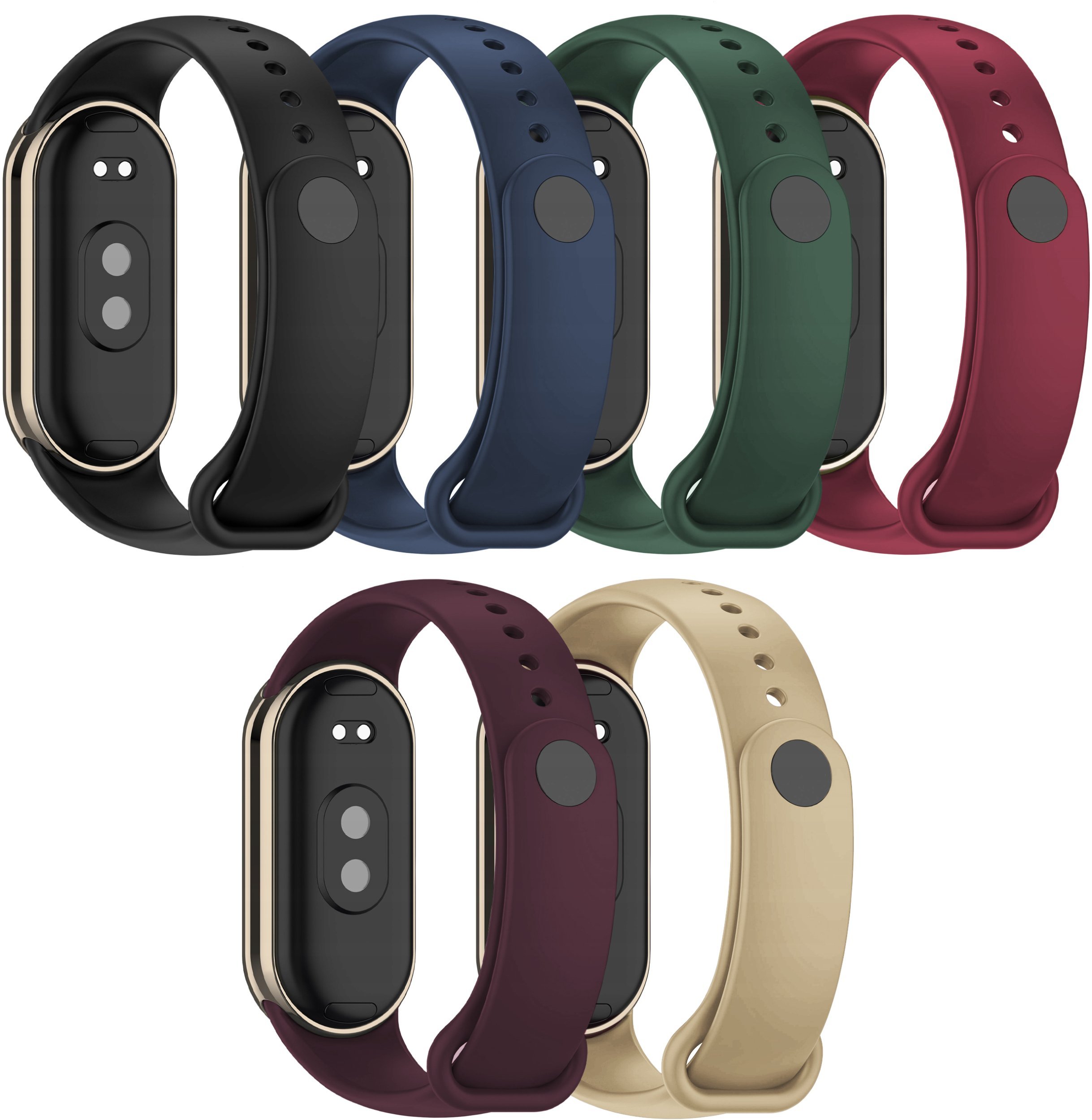 ChronSmarta Zestaw: 6x pasek ChronSmarta do smartband'a Xiaomi Mi Band 8 / 9 / 10