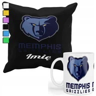 Gadżety dla niej i dla niego - Zestaw Kubek + Poduszka Z Poszewką- Prezent Dla Fana Memphis Grizzli + Imię - miniaturka - grafika 1