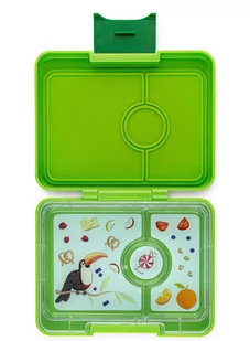Śniadaniówka / lunchbox dziecięcy Yumbox Snack - lime green/ tucan tray - Lunch boxy - miniaturka - grafika 1