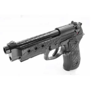 Pistolet 6mm Cybergun M92 Hex cut black gas HOPUP - Amunicja i osprzęt ASG - miniaturka - grafika 1