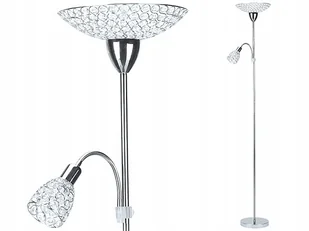 Lampa podłogowa Sonata 2 chrom kryształki - Lampy stojące - miniaturka - grafika 1