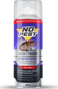 NO PEST Bomba na Pluskwy 400ml Granat Fogger Środek Preparat Odymiacz na Pluskwy Karaluchy Pająki Rybiki Mole - Zwalczanie i odstraszanie szkodników - miniaturka - grafika 1