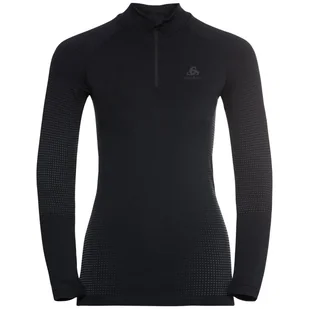 Koszulka termoaktywna damska ODLO Performance Warm half-zip turtelneck top - Koszulki i topy damskie - miniaturka - grafika 1