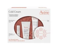 Kremy i maski do rąk - Avene Zestaw Cold Cream Krem do twarzy, 40 ml + Krem do rąk, 50 ml + Pomadka do ust, 4 g - miniaturka - grafika 1