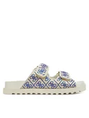 Klapki i japonki damskie - Guess Klapki FLJFDZ FAB19 Beżowy - miniaturka - grafika 1