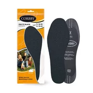 Akcesoria obuwnicze - CORBBY WKŁADKI DO BUTÓW FROTTE BLACK ACTIVE CARBON 1204C UNIWERSAL - miniaturka - grafika 1