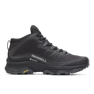 Buty trekkingowe damskie - Merrell Moab Speed Mid GTX, Buty trekkingowe damskie, Czarny Asphalt, 38.5 EU - miniaturka - grafika 1